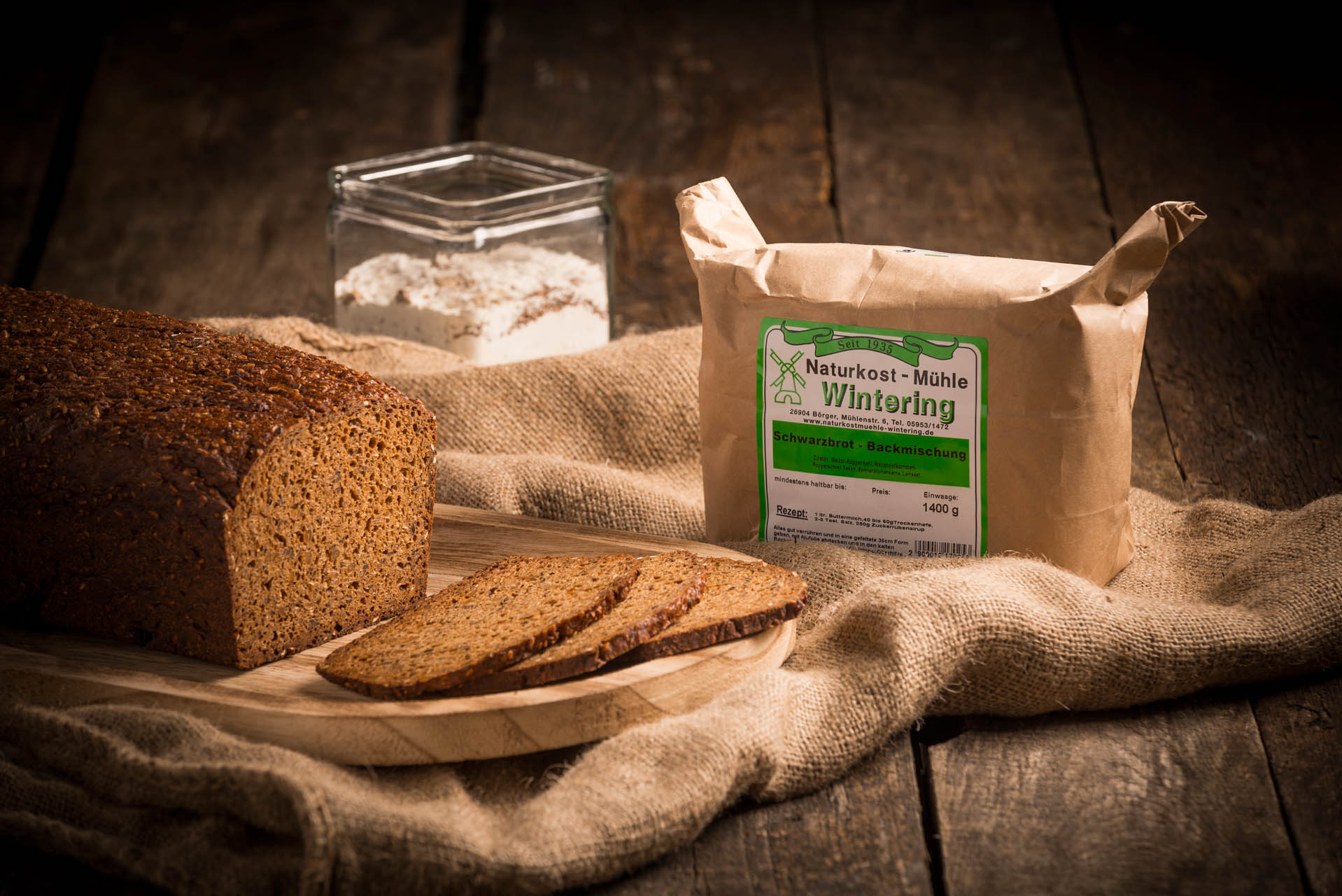 Schwarzbrot-Backmischung (100 % Bio)